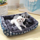 Bolster Dog Bed with Non-Slip Base for Small to Large Dogs