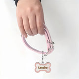 Custom Puppy Collar and Name Tag Set, Double-Sided Engraving