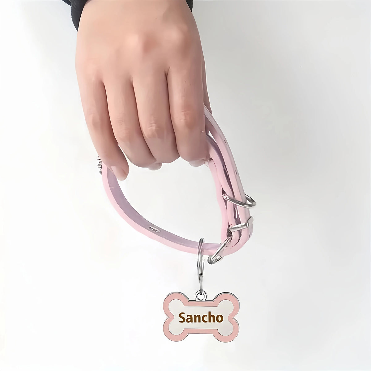 Custom Puppy Collar and Name Tag Set, Double-Sided Engraving