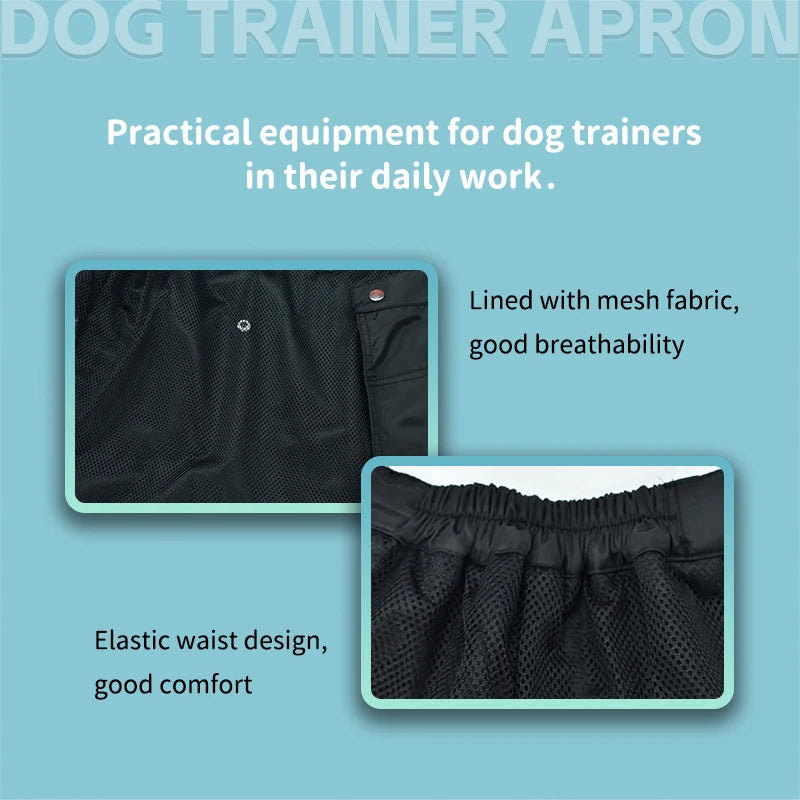 Dog Training Apron with Pockets, Water-Resistant and Adjustable