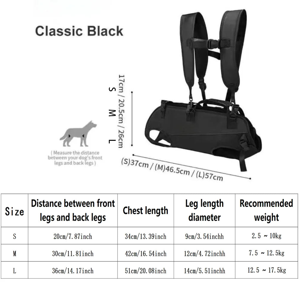 Dog Sling Carrier Backpack for Motorcycle Rides and Walks