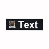 Custom Dog Harness Patches with Name and Phone Number, Set of 2
