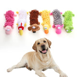 Squeaky Plush Dog Toy with Soft Mop Texture