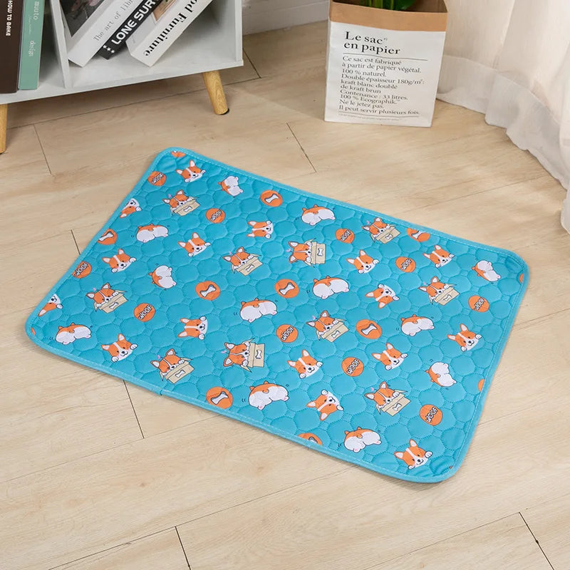 Washable Dog Pee Pad, Reusable Puppy Training Mat with Non-Slip Back