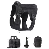 Tactical Dog Harness with MOLLE Panels and Handle for Large Dogs