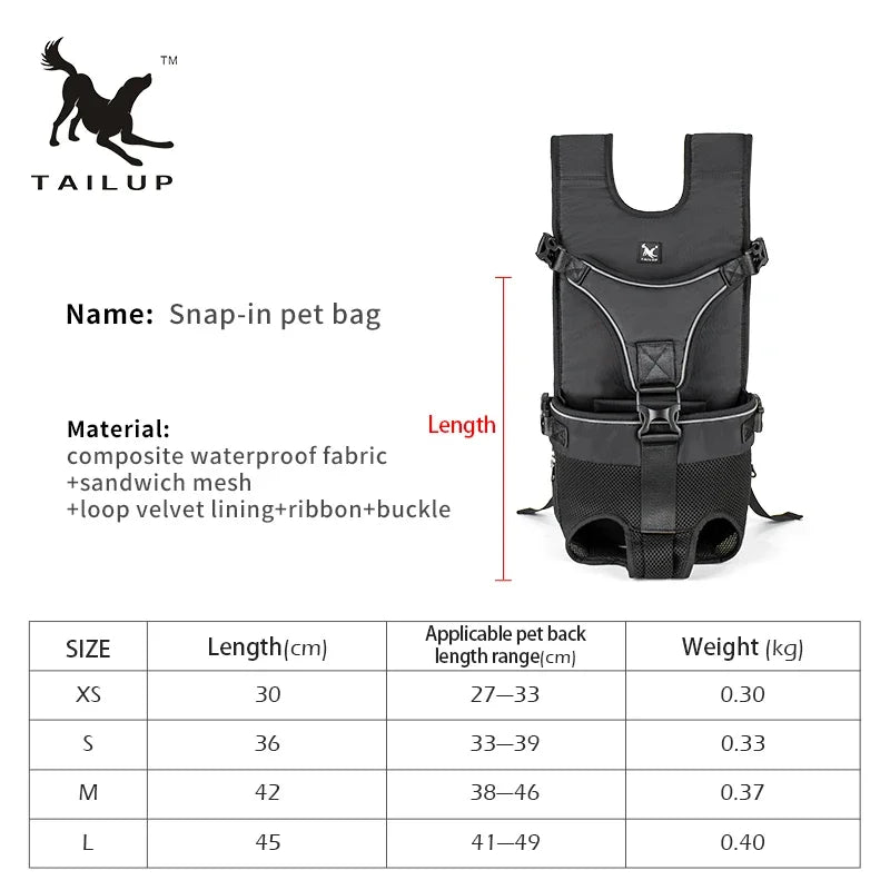 Front Facing Motorcycle Dog Carrier Backpack for Small Dogs