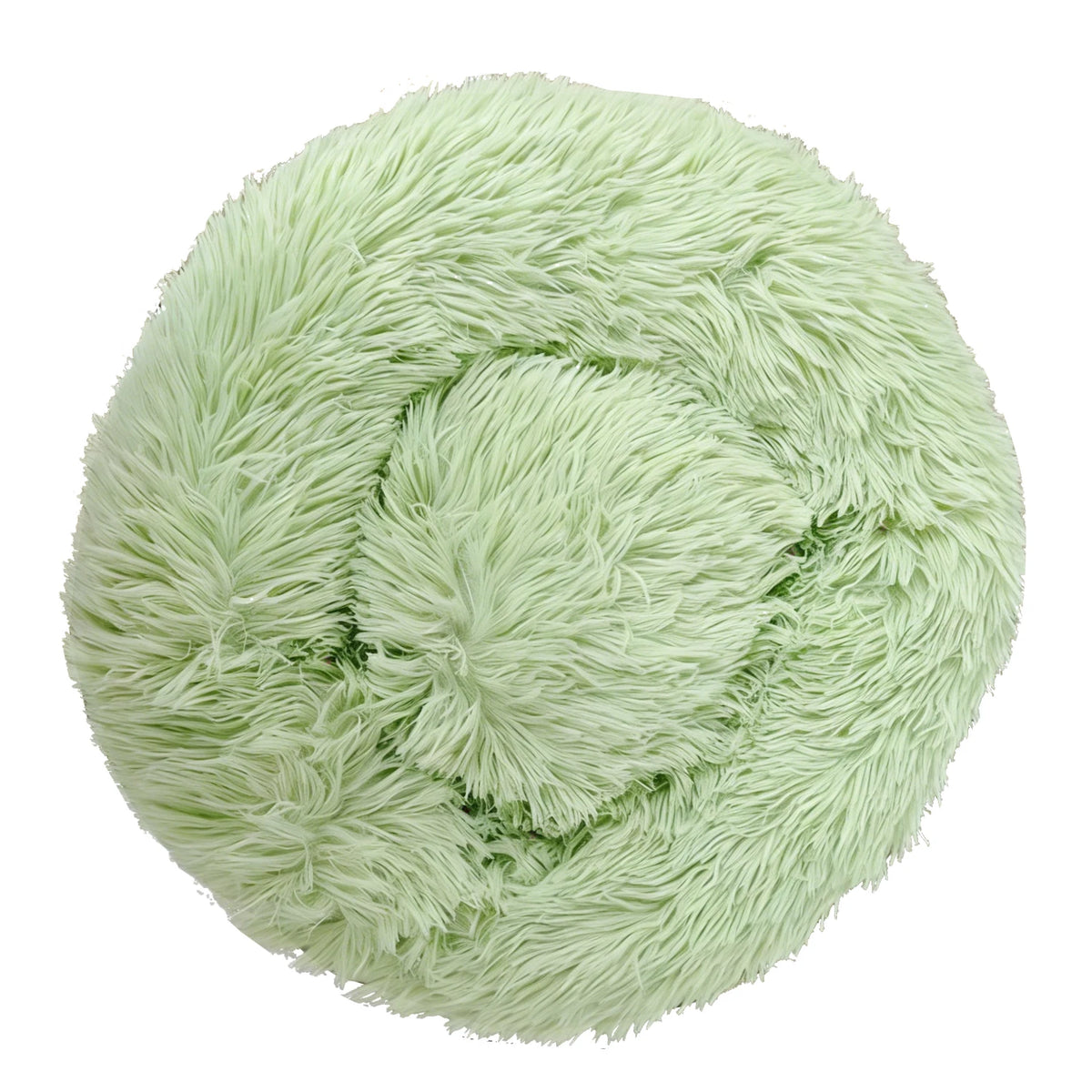 Round Plush Dog Bed, Fluffy Donut Bed for Small to Large Dogs