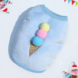 Rainbow Striped Dog Vest with Caterpillar Design for Small Dogs