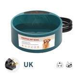 Heated Dog Water Bowl for Winter, 2.2L Thermostatic Pet Bowl