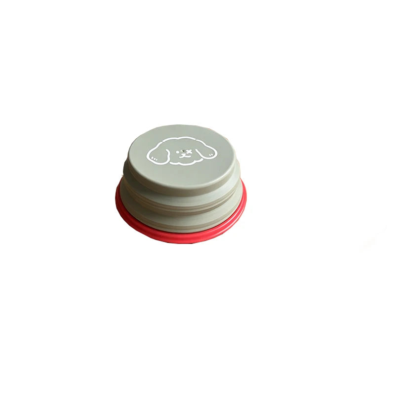 Collapsible Dog Bowl 350ml with Clip for Travel and Walks