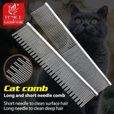 Stainless Steel Dog Grooming Comb with Tapered Pins, 4 Styles
