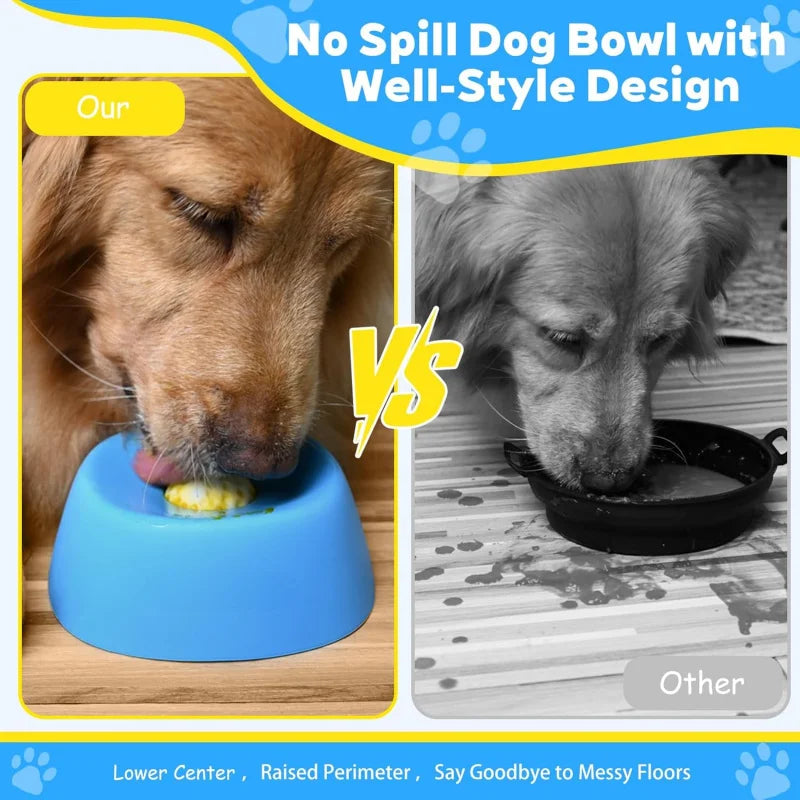 Non-Slip Slow Feeder Dog Bowl, 3/4 Cup, Lick Toy for Treats