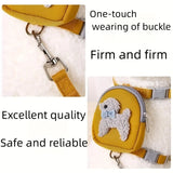 Dog Harness with Backpack and Leash for Small and Medium Dogs