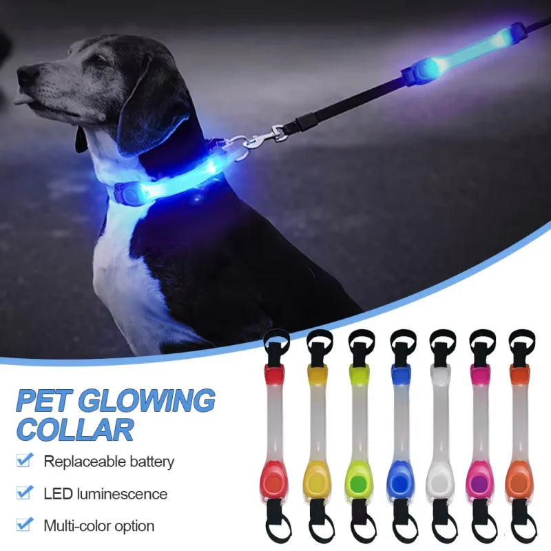 LED Dog Safety Light for Harness or Leash, 7 Colors