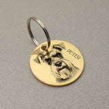 Custom Dog ID Tag with Photo, Personalized Stainless Steel
