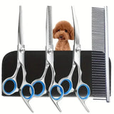 Round Tip Dog Grooming Scissors, Straight or Thinning