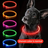 Rechargeable LED Dog Collar, Cut-to-Fit Light-Up Ring