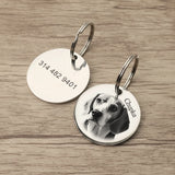 Custom Photo Dog Tag, Personalized Pet Tag with Your Dog's Picture