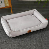 Waterproof Bolster Dog Bed with Removable Pad, S to 2XL
