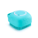 Silicone Dog Bath Brush with Shampoo Dispenser