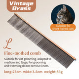 Stainless Steel Dog Grooming Comb with Tapered Pins, 4 Styles