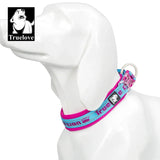Reflective Neoprene Padded Dog Collar for Hiking and Running