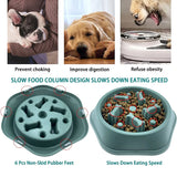 Slow Feeder Dog Bowl with Anti-Slip Base for Fast Eaters