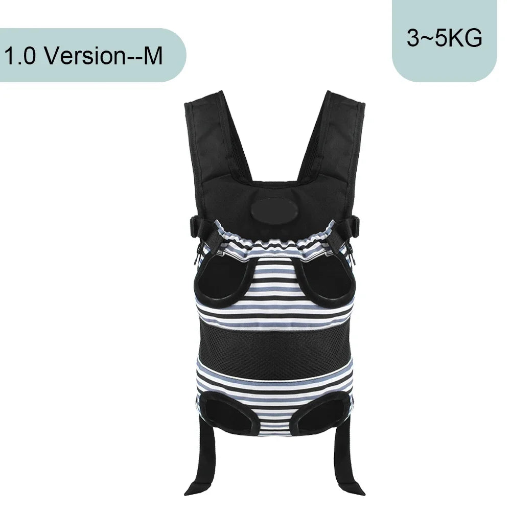 Front or Back Motorcycle Dog Carrier with Anti-Escape Zipper Lock