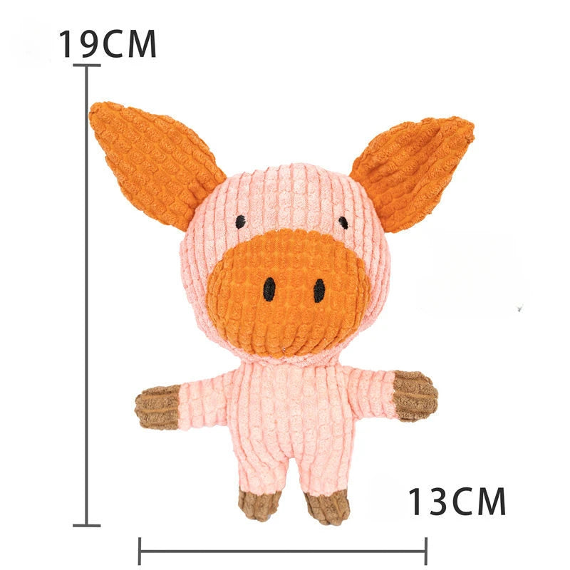 Plush Sleeping Duck Dog Toy with Duck Sound