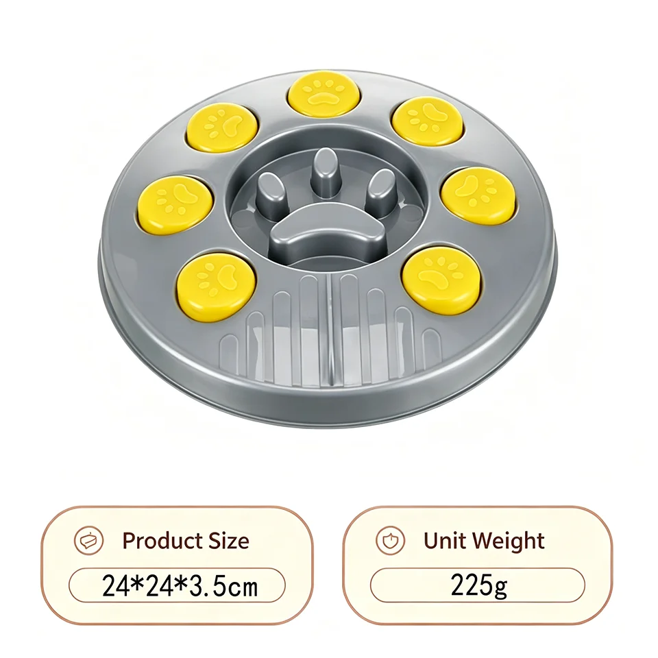Interactive Dog Puzzle Feeder and Slow Feeder Bowl, 4 Styles