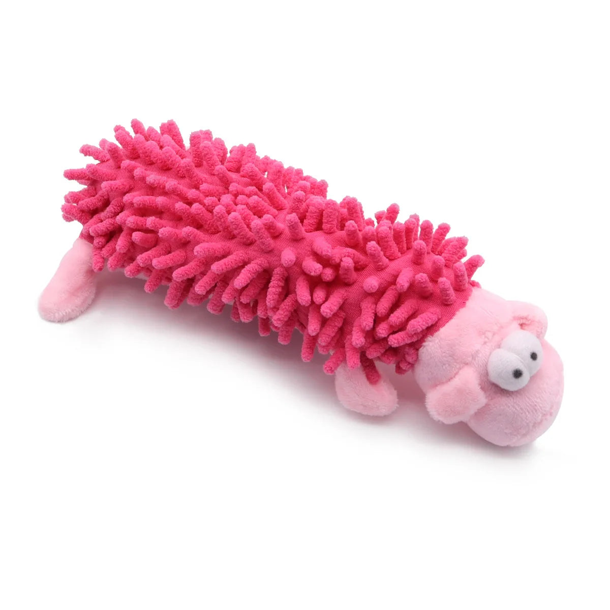 Squeaky Plush Dog Toy with Soft Mop Texture