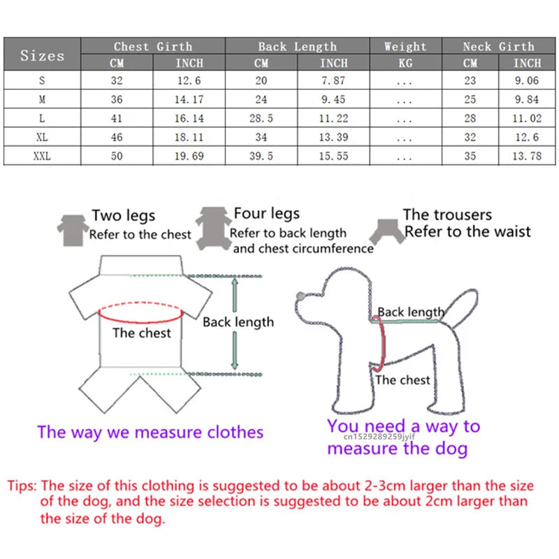 Fleece Dog Sweater for Small Dogs, Warm Winter Pet Coat