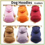 Dog Hoodie Sweatshirt for Small Dogs with Back Pocket
