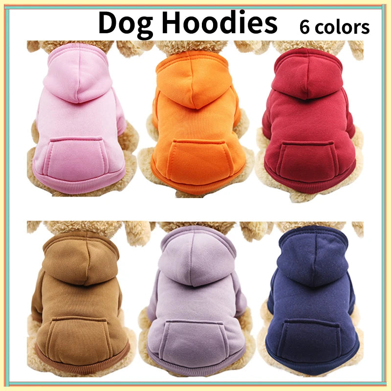 Dog Hoodie Sweatshirt for Small Dogs with Back Pocket