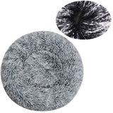 Round Plush Dog Bed, Fluffy Donut Bed for Small to Large Dogs