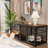 Wooden Dog Crate Furniture, Connectable End Table