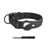 Reflective AirTag Dog Collar with Padded Neoprene Lining, S to XL