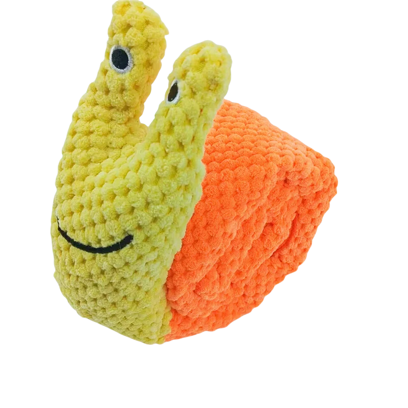 Snuffle Snake Dog Puzzle Toy with Treat Pockets and Squeaker