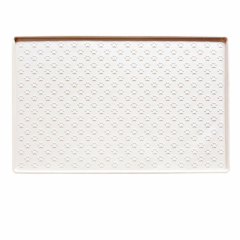 Silicone Dog Food Mat with Raised Edge, Waterproof