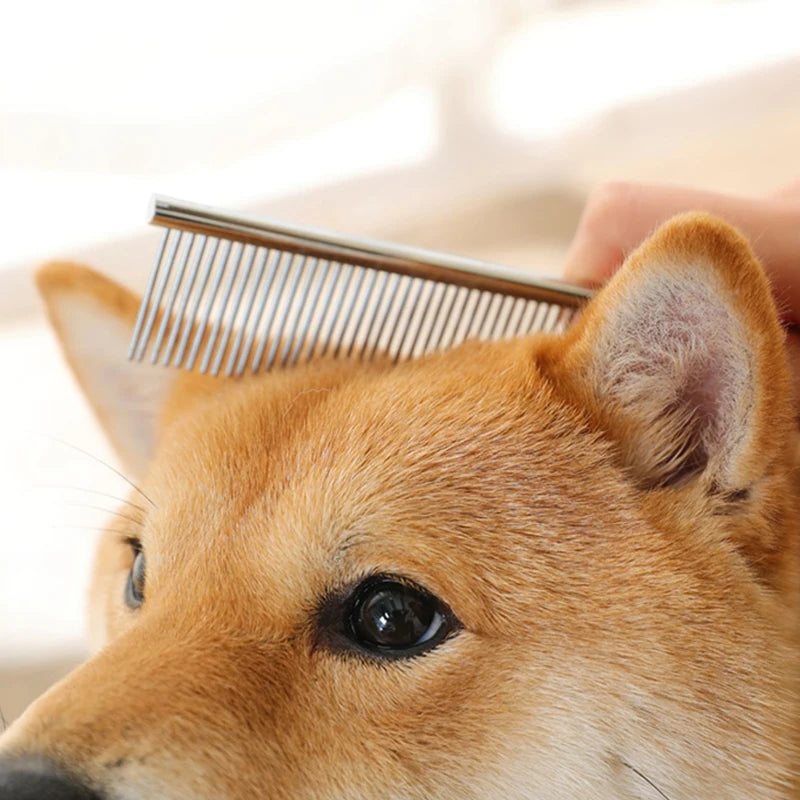 Stainless Steel Dog Grooming Comb, 6.3 or 7.5 Inch