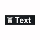 Custom Dog Harness Patches with Name and Phone Number, Set of 2