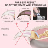 LED Dog Nail Clippers with Magnifier and Safety Guard