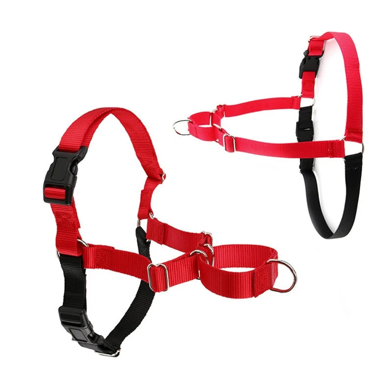 Front Clip No Pull Dog Harness, Adjustable Nylon Strap Harness
