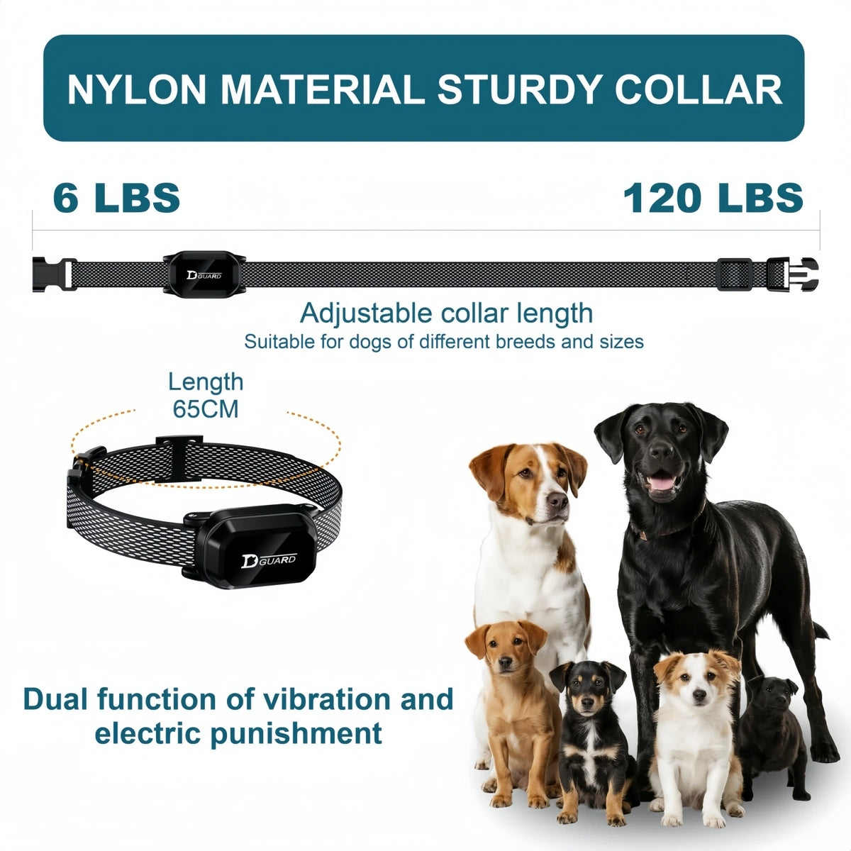 Dog Training Collar with Remote, 3300 ft Range, Beep, Vibration, Shock