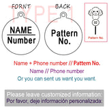 Personalized Bone Shaped Dog Tag, Engraved Stainless Steel