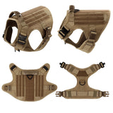 Tactical Dog Harness with MOLLE Panels for Medium & Large Dogs