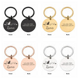 Double-Sided Custom Dog ID Tag with Name and Back Engraving