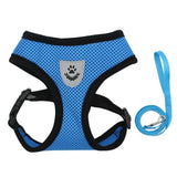 Mesh Dog Harness and Leash Set for Small Dogs and Cats