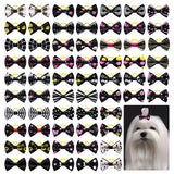 Dog Hair Bows with Rubber Bands, Mixed Colors, 10 to 30 Pack