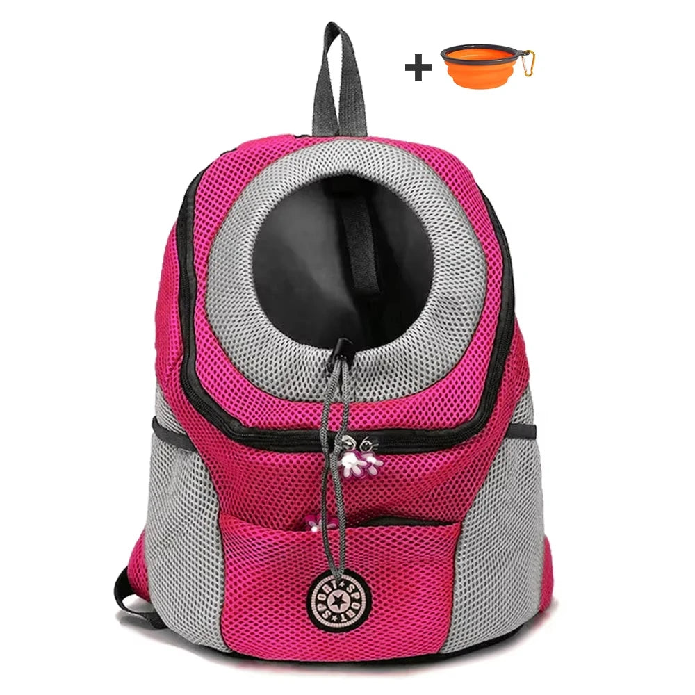 Dog Motorcycle Carrier Backpack for Small Dogs, Head-Out Design